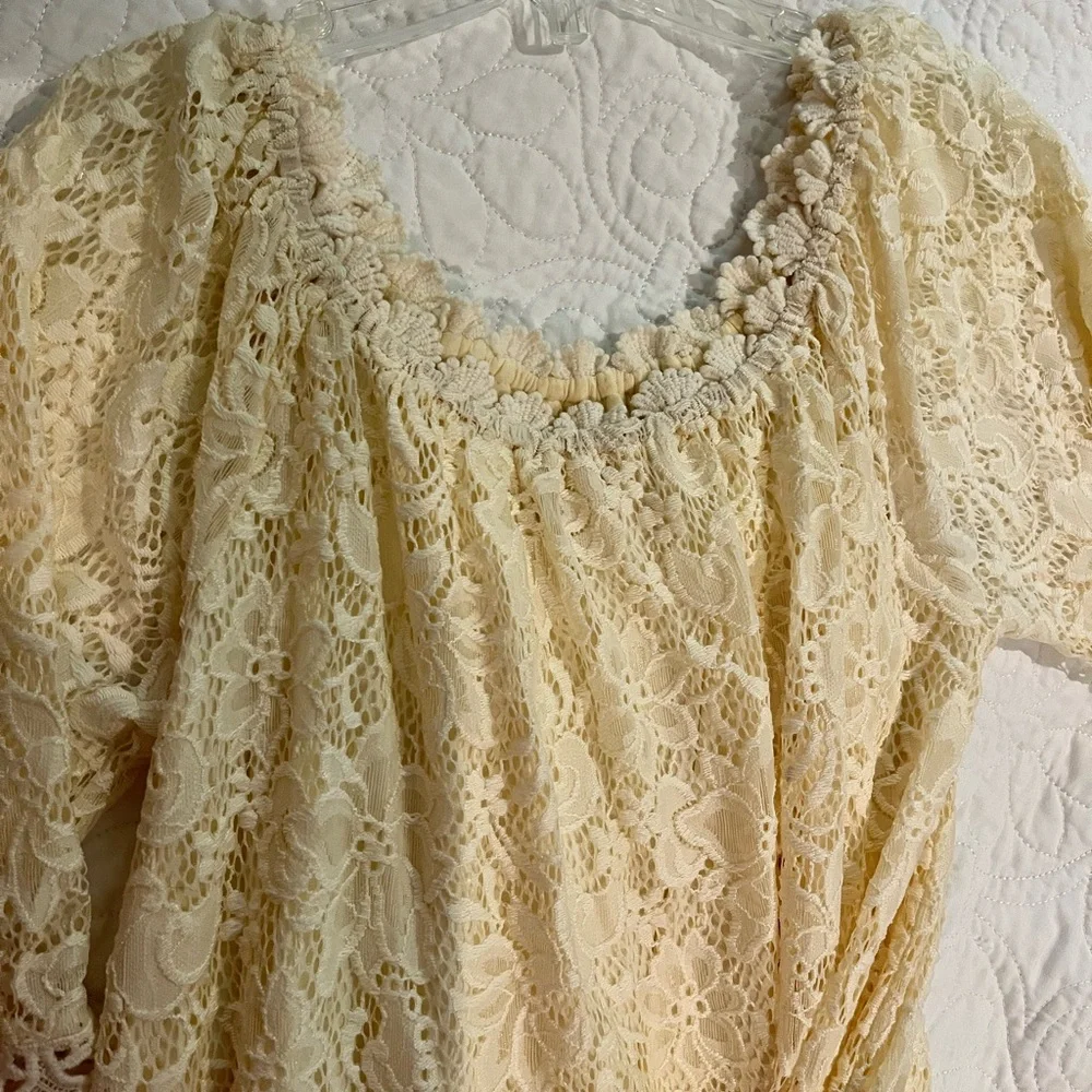 Altar’d State Lace Off-white Dress - Picture 6 of 8